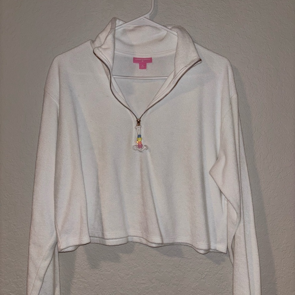 Stoney Clover x Target White Quarter-Zip Cropped Pullover Sweater and Pants